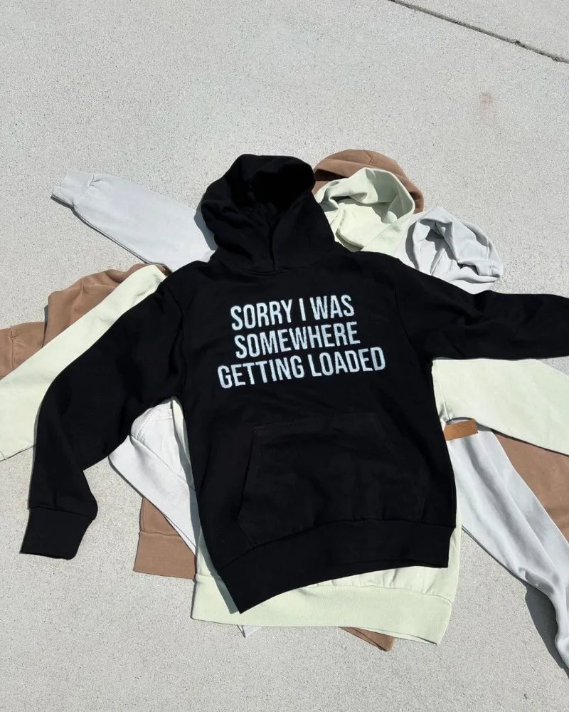 2024 Y2K High Street Fashion Retro Versatile Oversized Pullover Hoodie