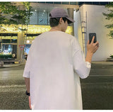 Glitchcore Anime panel – Korean Trendy Letter Printed Short Sleeved T Shirt For Men I