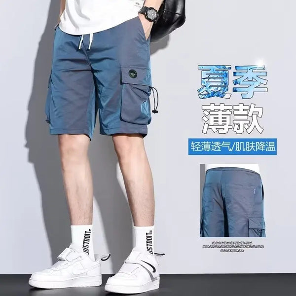 2024 New Summer Cargo Shorts For Men Multi-Pocket Sport Breathable Casual Hip-Hop Streetwear Bermuda Shorts Sweatpants Gym Short
