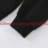 2024 Autumn Winter High Street Basic Vintage Damaged Hole Loose Hoodie