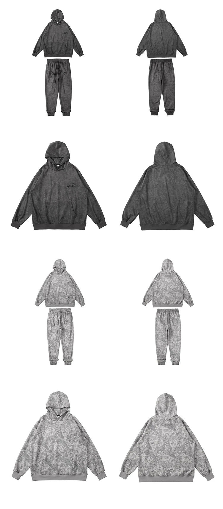 Vaporwave Drop – Fashion Paisy Hoodies Pullover Casual Suede Hooded – Streetwear Fashion for Men & Women