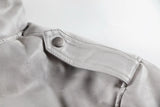 Urban Grunge Double-Layer Hoodie – Leather Texture Streetwear