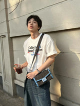 Gothic Oversized shirt – Pure Cotton American Fashion Brand Retro Letter Printing Per