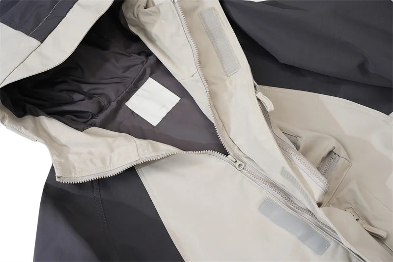 Undermycar 2023 Deconstructor Contrast Zipper Windbreaker Coat