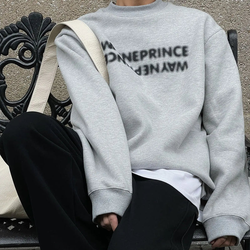 Korean Street Half Turtleneck Sweatshirt Men Autumn Winter New Stylethickened Bottoming Shirt with Trendy Brand INS Hooded Top