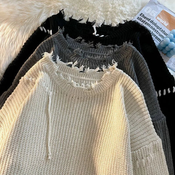 oversized flame knit top, unisex streetwear inspired by 2025 fashion trends, mens fashion layer for modern streetwear collect