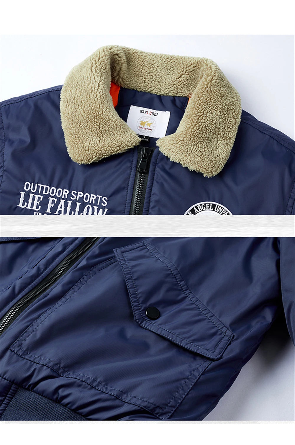 Zip-up nan windbreaker minimalist oversized bomber