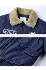 Zip-up nan windbreaker minimalist oversized bomber
