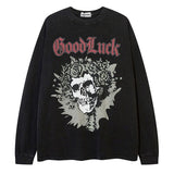 "Good Luck" Unisex Men Women Streetwear Graphic Sweatshirt Daulet Apparel