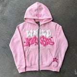 Harajuku High Street Colorful Fashion Letter Print Oversized Hoodie Me