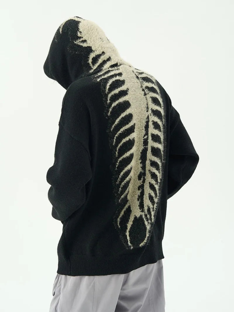 techwear flame hoodie, cold season layer, oversized streetwear hoodie for men, urban techwear fashion