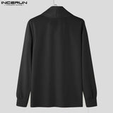 Fashion Casual Style Tops Incerun New Mens Pile Collar Design Hoodies