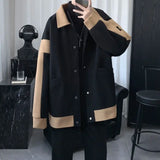 zip-up minimalist jacket, cold-season outfit - comfortable cotton fit with bold prints