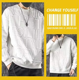 Sadcore Chrome logo – Autumn Mens Sweatshirt American Trendy 3D Letters Top Haraju
