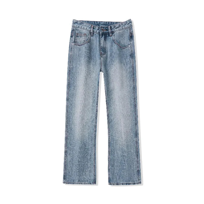 mens retro fashion high street loose casual denim micro flared pants jeans men streetwear plus size jeans trousers 28 40 unique jeans style 2700