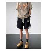 Korean fake two-piece sports basketball shorts men summer American fashion brand high street versatile couple retro sweatpants