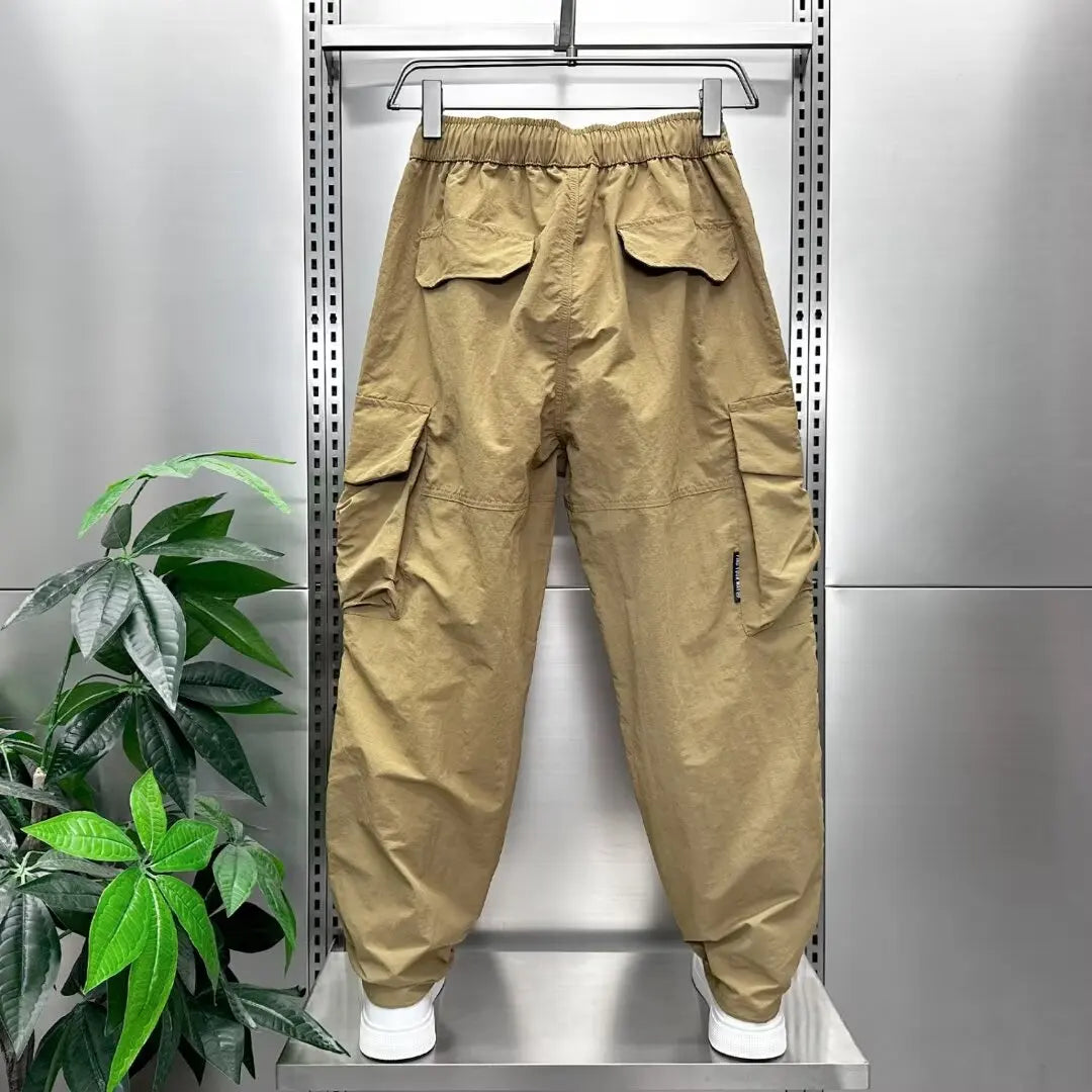 harajuku oversized cargo pants men streetwear vintage y2k hip hop wide leg joggers baggy casual sweatpants casual teenagers urban active pants
