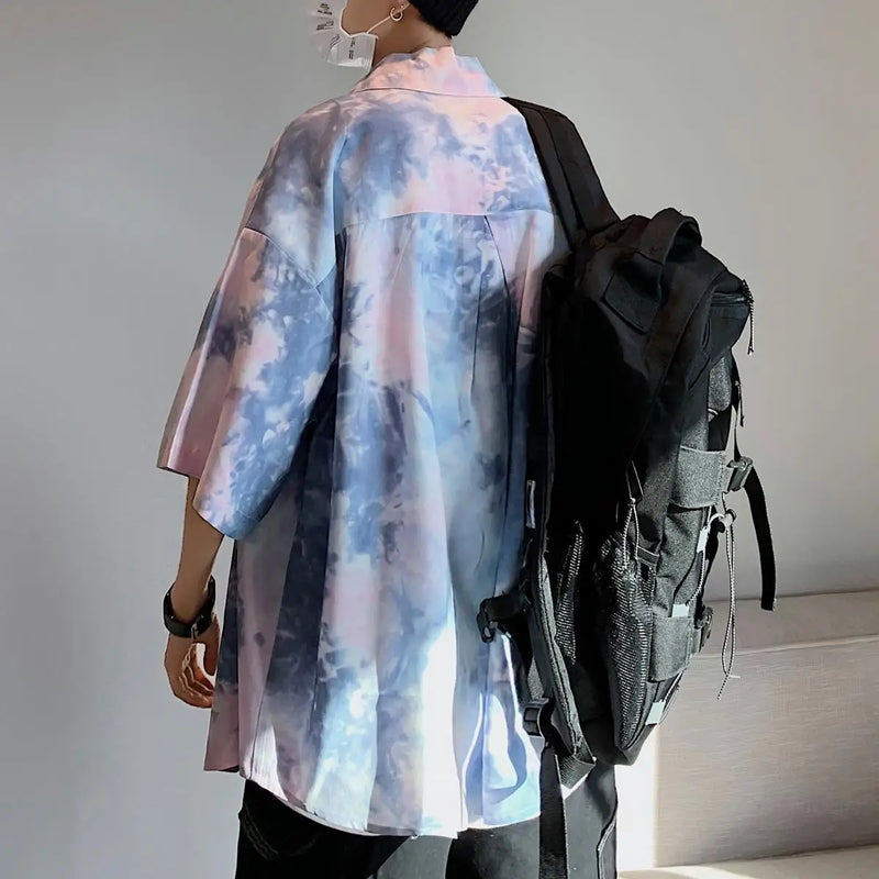 2023 Summer New Light Luxury Fashion Short-sleeved Shirt Men Top Coat Comfortable Casual Shirt Boutique Clothing Simple Style