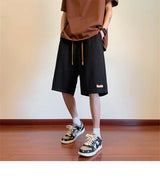 summer running baggy y2k shorts for men casual gym sport short pants threaded solid drawstring basketball bermuda masculina unique shorts style 3530