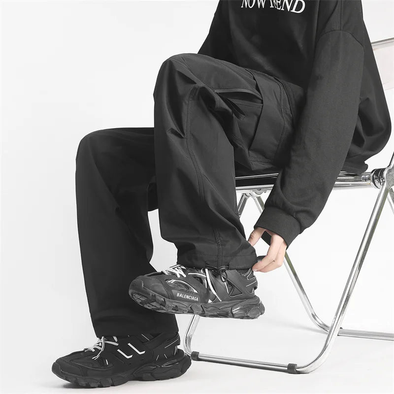 autumn mens cargo pants casual hip hop multi pocket trousers streetwear techwear sweatpants functional baggy pantalones hombre streetwear sweatpants