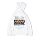 Autumn Jesus Oil Painting Graphic Print Hoodies Men Oversized Fleece Hoodie