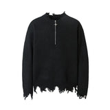 grunge fire sweater, streetwear drip, cozy knitwear for men, oversized grunge aesthetic winter top