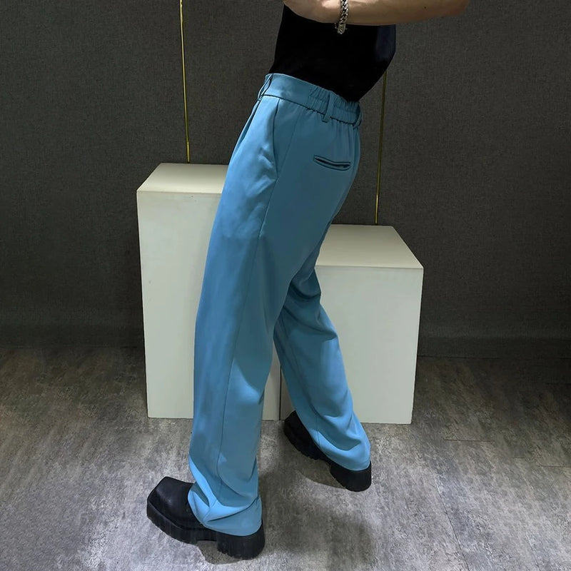 mens trousers british elegant casual pants autumn fashion temperament versatile business commuting straight pants mens clothing unique default style 118