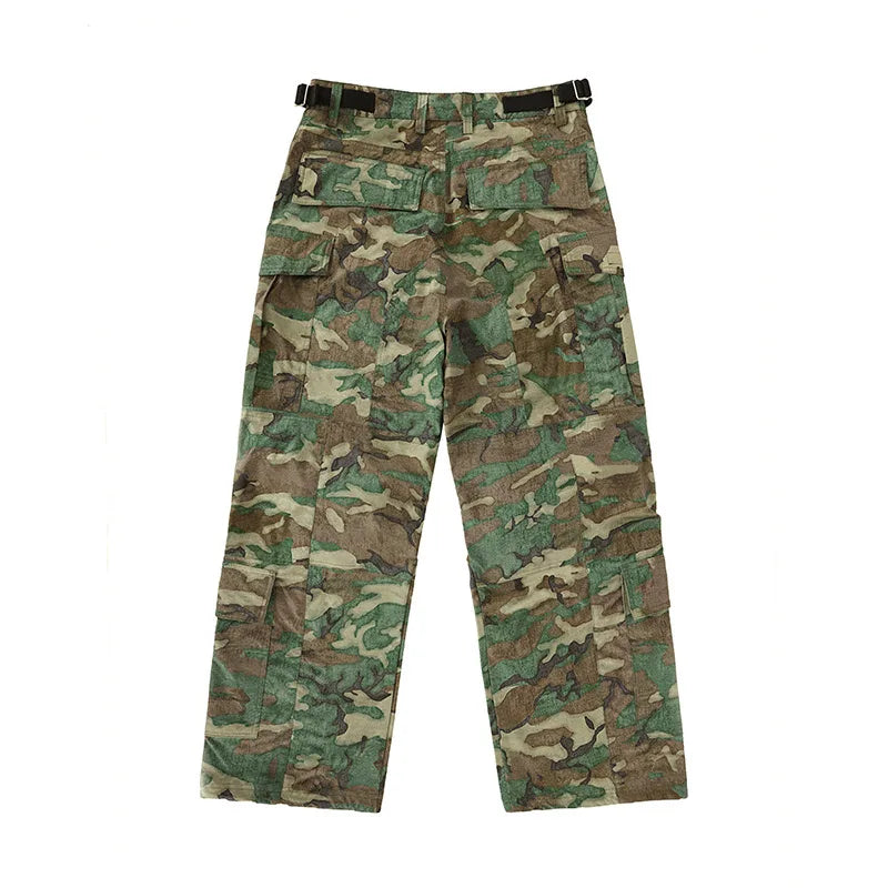 cargo with large pockets combat utility trousers