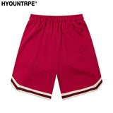 hip hop loose shorts elastic waist pants fashion letter embroidery shorts men casual drawstring streetwear sportswear gym shorts casual urban shorts