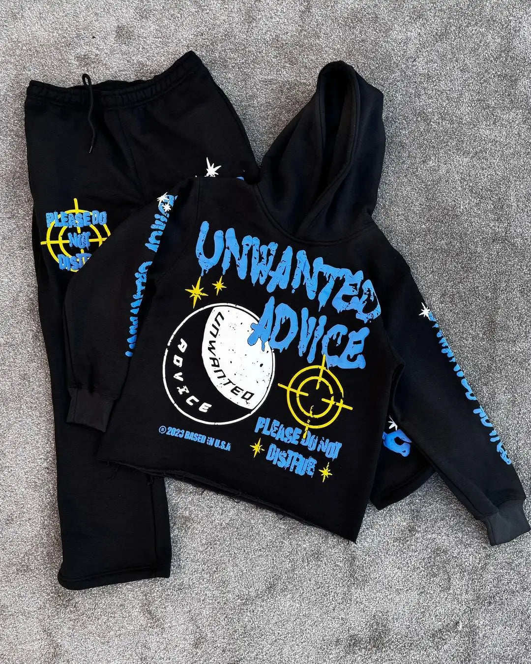 2024 y2k long sleeved foam printed pullover hoodie sweatshirt and pants two piece streetwear trendy wear dark vintage casual 1 unique default style 2219