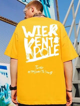 Y2k Angelcore design – Summer Letter Printed Oversized T Shirt Men Hip Hop Fashion