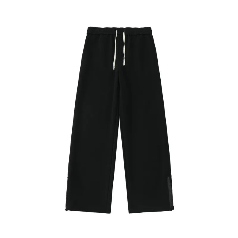 autumn sports pants men oversized casual wide leg pants men streetwear sweatpants loose straight pants mens joggers trousers unique joggers style 3832