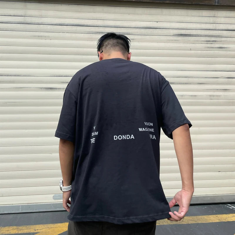 Glitchcore Oversized shirt – Frog Drift Fashion Streetwear Cpfm Kanye West Ye Black Donda