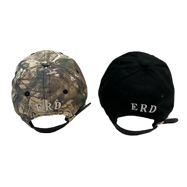New Erd Riches 2024 Mens Womens Camo WOODLAND CAMO Hat Cap Snapback Embroidery Cap Casquette Baseball Hats Mesh Sponge #U42