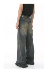 mens vintage blue baggy jeans male black loose straight denim pants y2k casual jeans trousers unique jeans style 160