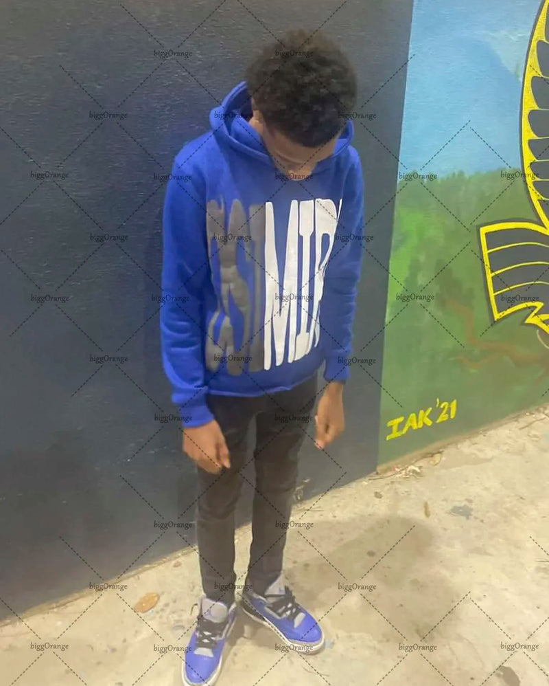 2023 New Fashion Streetwear Letters Oversized Print Pullover Hoodie Me
