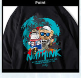 Funny Vacation Bear Graphic Printed Hoodies For Men Streetwear Hip Hop
