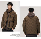 leather panel bomber, high-street look - comfortable cotton fit with bold prints