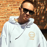 Autumn Smile Print Graphic Hoodies Harajuku Fashion Casual Cool