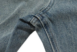 new washed faded distressed baggy jeans for men straight high street retro casual denim trousers vintage loose cargo pants unique cargo style 1413