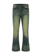 retro washed denim baggy jeans pants unisex hip hop fashion streetwear harajuku patchwork loose flare straight pants joggers men unique joggers style 2258