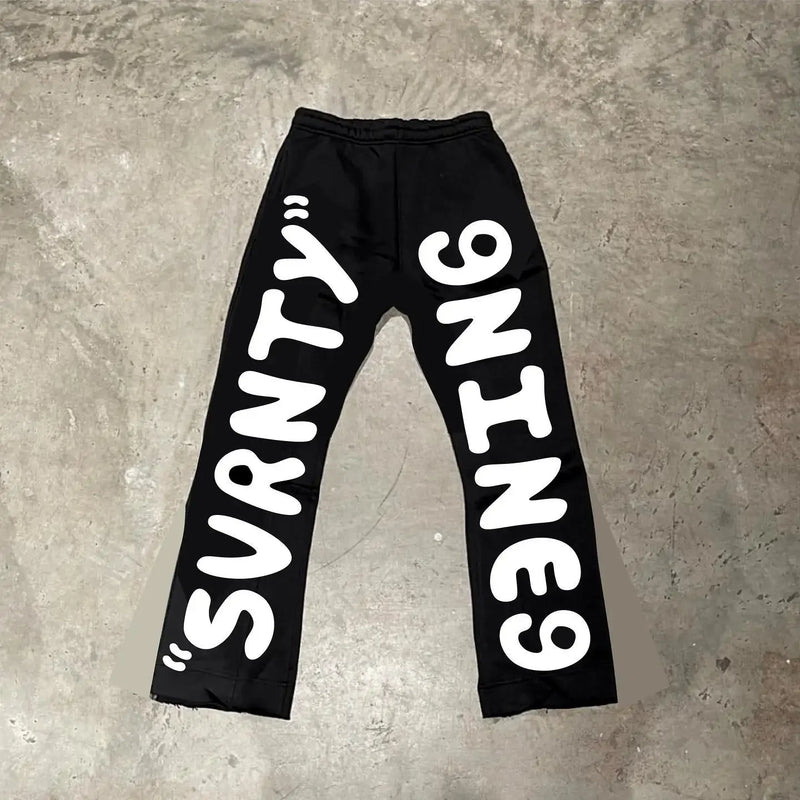 2024 new spring and autumn letter printed sweatpants womens y2k streetwear hip hop harajuku loose high waist jogger overalls casual joggers