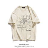Glitchcore Melting smiley – Mens Pure Cotton T Shirt Short Sleeved Summer Thin Trendy Am