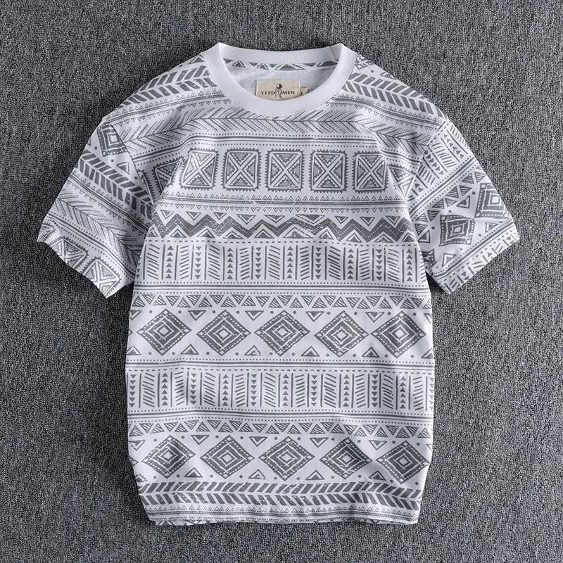 Y2k Tribal flame – Korean Summer Street Men And Women Trendy Personalized Print