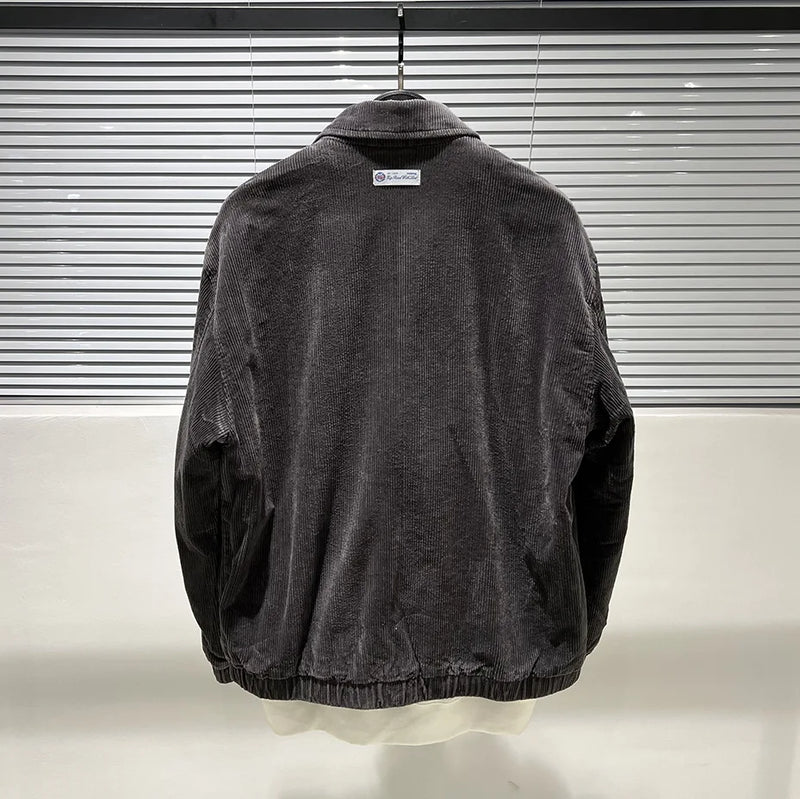Zip-up parka high fashion minimalist quilted puffer