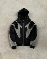 Hip Hop Long Sleeve Women New Streetwear Y2K Zip Up Hoodie Men Style G