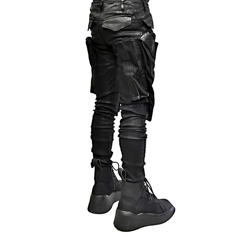 2022 multi pockets cargo pants hip hop tactical function pants casual joggers trousers streetwear sporty tapered joggers