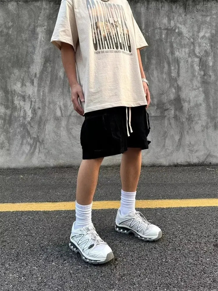 Mens Cotton Cargo Shorts Men Multi Pocket Solid Tactical Cargo Shrots Men's Outdoor Breathable Military Shorts Male 2024 Summer