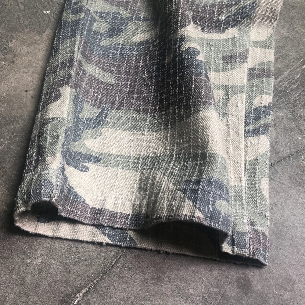 frog drift fashion american style streetwear camouflage cargo pants vintage clothing loose cotton trousers for men unisex unique cargo style 1116