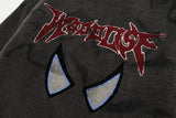 mens harajuku graffiti fleece jackets and coats letter embroidery hairy zipper outerwear warm streetwear parkas bomber jacket - variant style 412ecc for streetwear fashion
